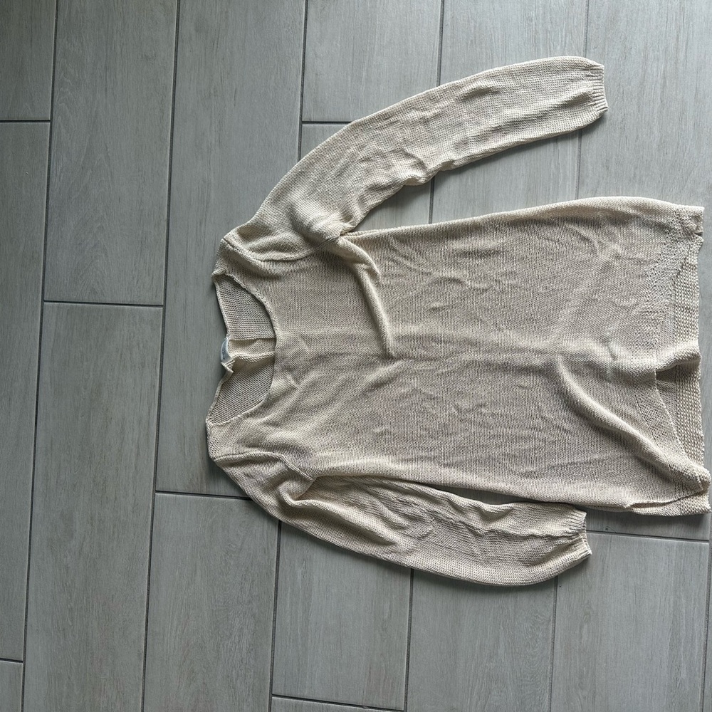 Cream Long Sleeve Sweater